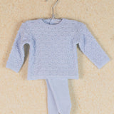 Conjunto punto azul celeste primera puesta