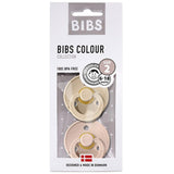 Pack 2 chupetes BIBS round ivory/blush