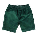 Bermuda niño terciopelo verde