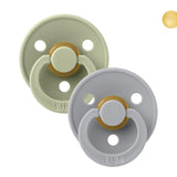 Pack 2 chupetes BIBS round sage/cloud