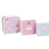 Set 3 cajas almuerzo Ballet
