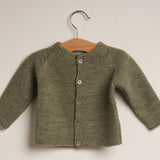Chaqueta niño/niña punto invierno verde bosque