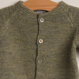 Chaqueta niño/niña punto invierno verde bosque