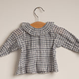Blusa vichy azul