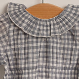 Blusa vichy azul