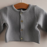 Chaqueta niña/niño algodón azul grisáceo