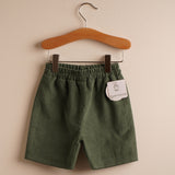 Bermuda niño pana verde musgo