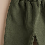 Bermuda niño pana verde musgo