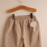 Bermuda niño pana beige