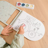 Libro acuarelas colorear Pequeña Granja