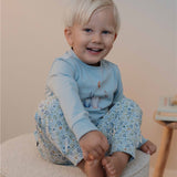 Pijama niño/niña dos piezas azul bosque