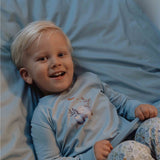Pijama niño/niña dos piezas azul bosque