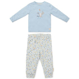 Pijama niño/niña dos piezas azul bosque