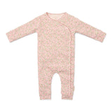 Pijama entero bebé rosa flores
