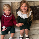 Vestido terciopelo verde