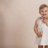 Vestido niña cerezas lazo