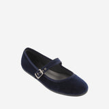 Mercedita terciopelo azul marino