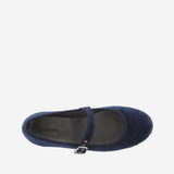 Mercedita terciopelo azul marino