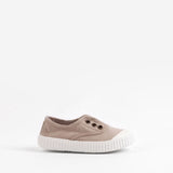 Zapatilla lona beige