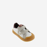 Zapatilla barefoot blanca granate brillo Victoria