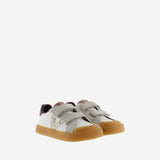 Zapatilla barefoot blanca granate brillo Victoria
