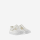 Sandalia lona blanca