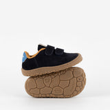 Zapatilla barefoot piel azul marino