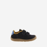 Zapatilla barefoot piel azul marino