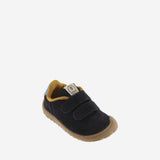 Zapatilla barefoot piel azul marino