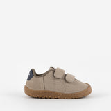 Zapatilla barefoot piel taupe