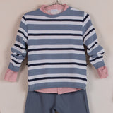 Jersey bebé niño raya azul