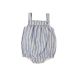 Pelele bebé raya azul