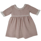 Vestido ceremonia niña rosa nude