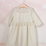Vestido niña hueso encaje
