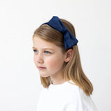 Diadema lazo azul marino