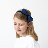 Diadema lazo azul marino