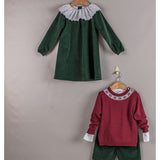 Vestido terciopelo verde