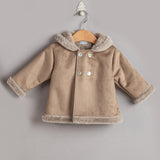 Abrigo capucha unisex efecto ante