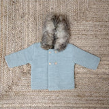 Capucha punto verde pelo artificial