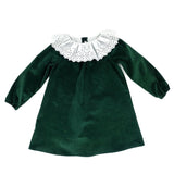 Vestido terciopelo verde