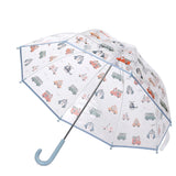 Paraguas infantil transparente Coches