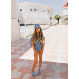 Sandalias cangrejeras infantiles azules