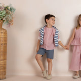 Camisa bebé niño vichy rojo