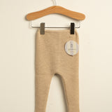 Leotardo bebé premium lana merino beige