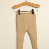 Leotardo bebé premium lana merino beige