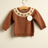 Jersey niño niña teja con setas