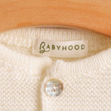 Chaqueta premium lana merino hueso