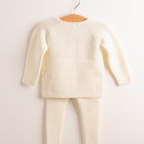 Leotardo bebé premium lana merino hueso