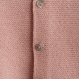 Chaqueta bebé premium lana merino rosa nude
