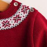 Jersey niño greca granate